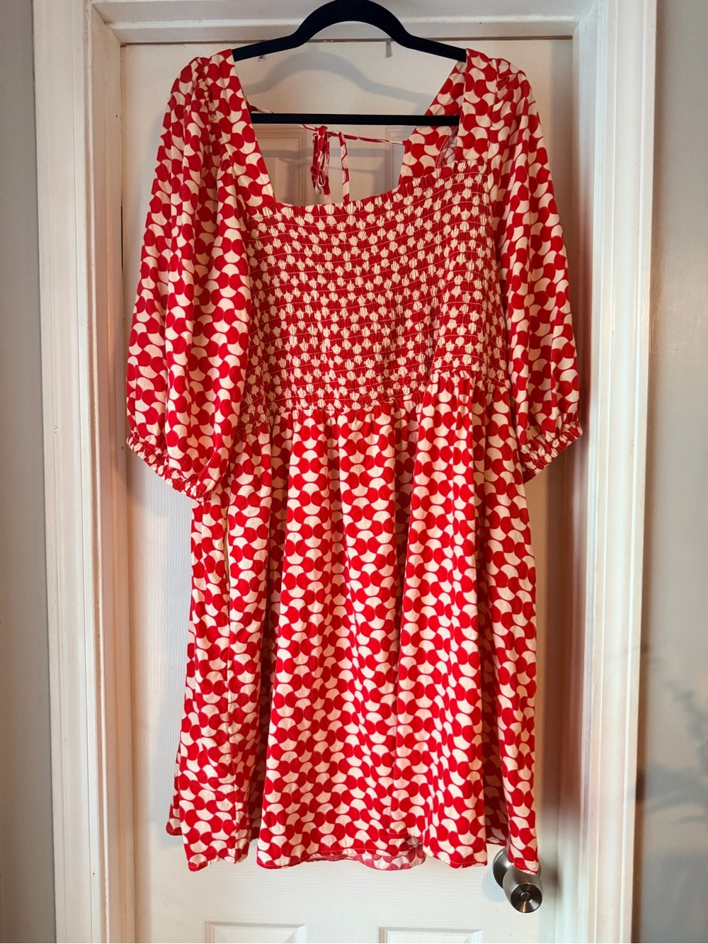 Red & White Smocked Kids - Ava & Viv